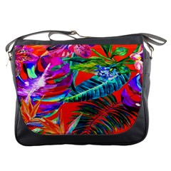 Aloha Hawaiian Flower Floral Sexy Summer Orange Messenger Bags by Mariart