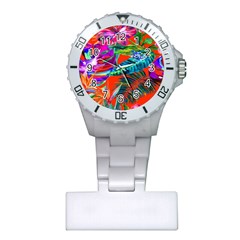 Aloha Hawaiian Flower Floral Sexy Summer Orange Plastic Nurses Watch by Mariart