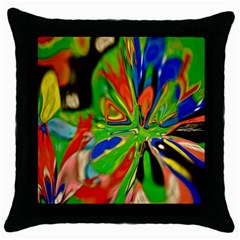 Acrobat Wormhole Transmitter Monument Socialist Reality Rainbow Throw Pillow Case (black) by Mariart