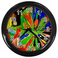 Acrobat Wormhole Transmitter Monument Socialist Reality Rainbow Wall Clocks (black) by Mariart