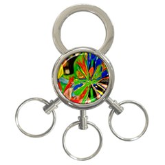 Acrobat Wormhole Transmitter Monument Socialist Reality Rainbow 3-ring Key Chains by Mariart