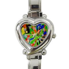 Acrobat Wormhole Transmitter Monument Socialist Reality Rainbow Heart Italian Charm Watch by Mariart