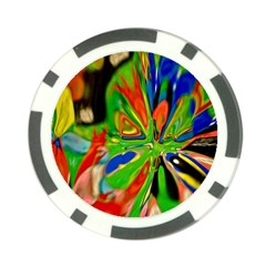 Acrobat Wormhole Transmitter Monument Socialist Reality Rainbow Poker Chip Card Guard by Mariart