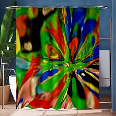 Acrobat Wormhole Transmitter Monument Socialist Reality Rainbow Shower Curtain 60  X 72  (medium)  by Mariart