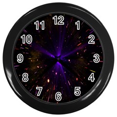 Animation Plasma Ball Going Hot Explode Bigbang Supernova Stars Shining Light Space Universe Zooming Wall Clocks (black)