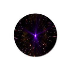 Animation Plasma Ball Going Hot Explode Bigbang Supernova Stars Shining Light Space Universe Zooming Magnet 3  (round) by Mariart