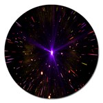 Animation Plasma Ball Going Hot Explode Bigbang Supernova Stars Shining Light Space Universe Zooming Magnet 5  (Round) Front