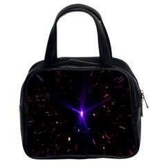 Animation Plasma Ball Going Hot Explode Bigbang Supernova Stars Shining Light Space Universe Zooming Classic Handbags (2 Sides) by Mariart