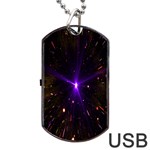 Animation Plasma Ball Going Hot Explode Bigbang Supernova Stars Shining Light Space Universe Zooming Dog Tag USB Flash (Two Sides) Front