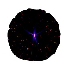 Animation Plasma Ball Going Hot Explode Bigbang Supernova Stars Shining Light Space Universe Zooming Standard 15  Premium Round Cushions by Mariart