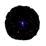 Animation Plasma Ball Going Hot Explode Bigbang Supernova Stars Shining Light Space Universe Zooming Standard 15  Premium Round Cushions Front