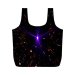 Animation Plasma Ball Going Hot Explode Bigbang Supernova Stars Shining Light Space Universe Zooming Full Print Recycle Bags (M)  Back