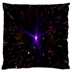 Animation Plasma Ball Going Hot Explode Bigbang Supernova Stars Shining Light Space Universe Zooming Standard Flano Cushion Case (two Sides) by Mariart