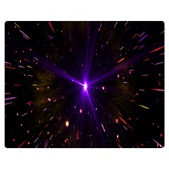 Animation Plasma Ball Going Hot Explode Bigbang Supernova Stars Shining Light Space Universe Zooming Double Sided Flano Blanket (medium)  by Mariart