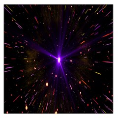 Animation Plasma Ball Going Hot Explode Bigbang Supernova Stars Shining Light Space Universe Zooming Large Satin Scarf (square)