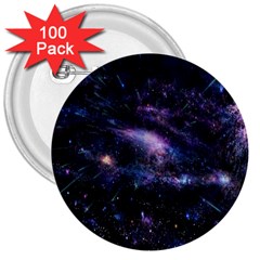 Animation Plasma Ball Going Hot Explode Bigbang Supernova Stars Shining Light Space Universe Zooming 3  Buttons (100 Pack)  by Mariart