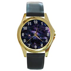 Animation Plasma Ball Going Hot Explode Bigbang Supernova Stars Shining Light Space Universe Zooming Round Gold Metal Watch by Mariart