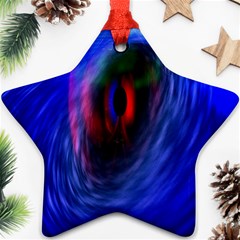 Black Hole Blue Space Galaxy Ornament (star) by Mariart