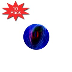 Black Hole Blue Space Galaxy 1  Mini Buttons (10 Pack) 