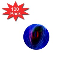 Black Hole Blue Space Galaxy 1  Mini Buttons (100 Pack) 