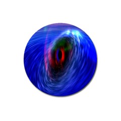 Black Hole Blue Space Galaxy Magnet 3  (round)