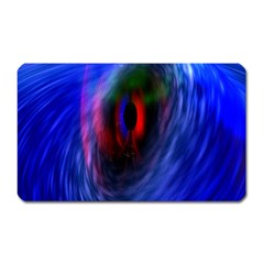 Black Hole Blue Space Galaxy Magnet (rectangular) by Mariart