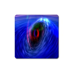 Black Hole Blue Space Galaxy Square Magnet by Mariart