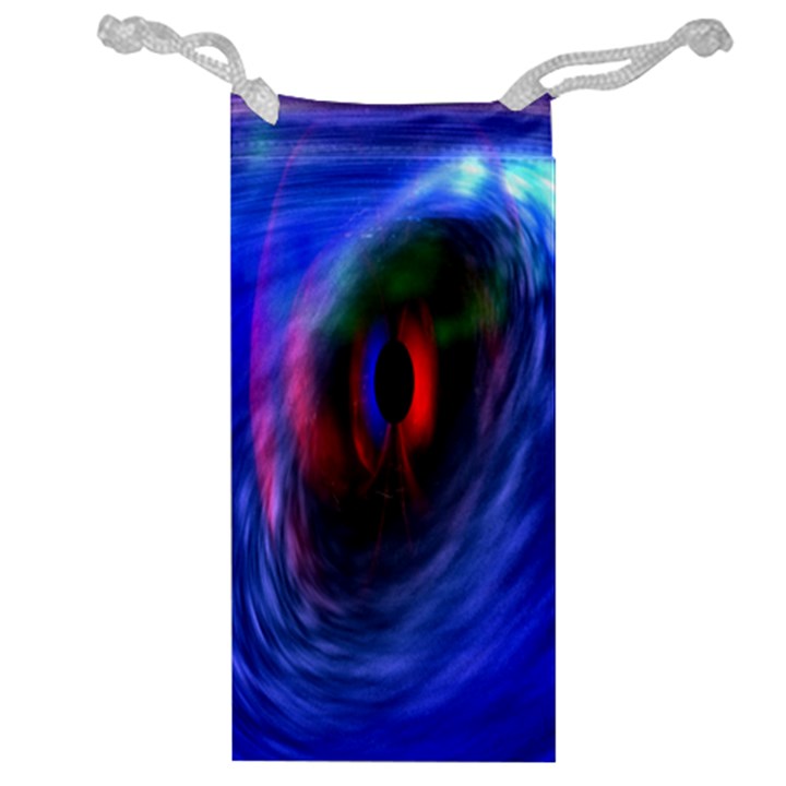 Black Hole Blue Space Galaxy Jewelry Bag