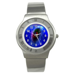 Black Hole Blue Space Galaxy Stainless Steel Watch