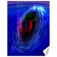 Black Hole Blue Space Galaxy Canvas 12  X 16  