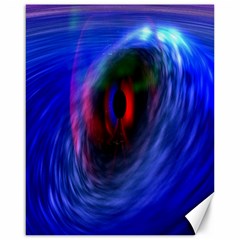 Black Hole Blue Space Galaxy Canvas 16  X 20  