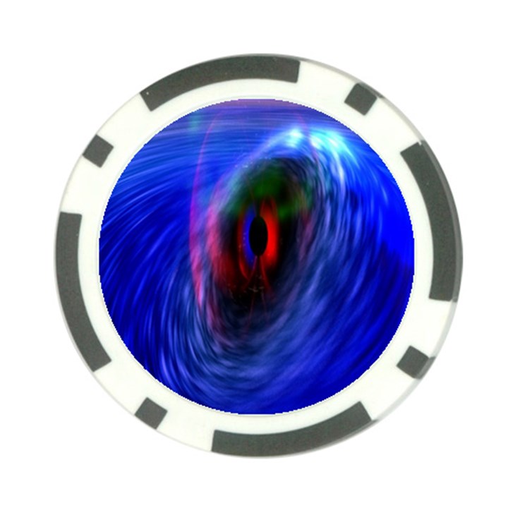 Black Hole Blue Space Galaxy Poker Chip Card Guard (10 pack)