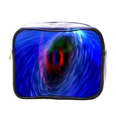 Black Hole Blue Space Galaxy Mini Toiletries Bags