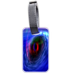 Black Hole Blue Space Galaxy Luggage Tags (two Sides)