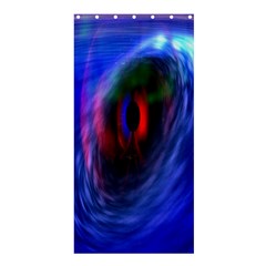 Black Hole Blue Space Galaxy Shower Curtain 36  X 72  (stall)  by Mariart