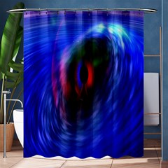 Black Hole Blue Space Galaxy Shower Curtain 60  X 72  (medium)  by Mariart