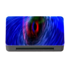 Black Hole Blue Space Galaxy Memory Card Reader With Cf