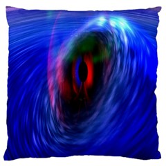 Black Hole Blue Space Galaxy Large Cushion Case (two Sides)