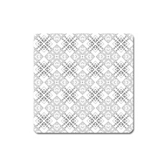 Background Pattern Diagonal Plaid Black Line Square Magnet by Mariart