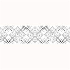 Background Pattern Diagonal Plaid Black Line Large Bar Mats by Mariart