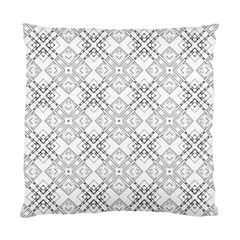 Background Pattern Diagonal Plaid Black Line Standard Cushion Case (two Sides)