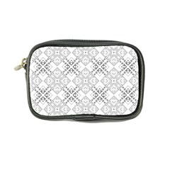 Background Pattern Diagonal Plaid Black Line Coin Purse