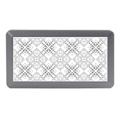 Background Pattern Diagonal Plaid Black Line Memory Card Reader (mini)