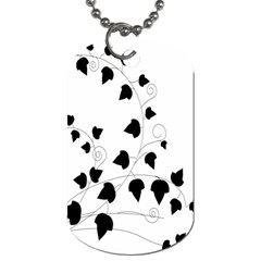 Black Leaf Dog Tag (one Side)