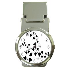 Black Leaf Money Clip Watches