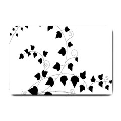 Black Leaf Small Doormat 