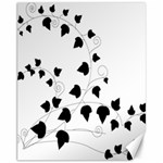 Black Leaf Canvas 11  x 14   10.95 x13.48  Canvas - 1