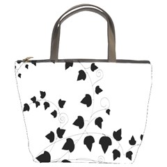 Black Leaf Bucket Bags by Mariart