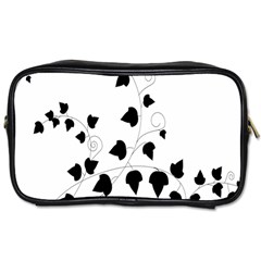 Black Leaf Toiletries Bags 2-side