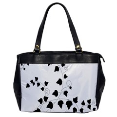 Black Leaf Office Handbags by Mariart